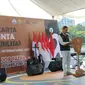 Pj Gubernur DKI Heru Budi Hartono menghadiri acara Jakarta Cinta Disabilitas dalam rangka memperingati Hari Disabilitas Internasionali di Taman Lapangan Banteng, Jakarta Pusat, Sabtu (3/12/2022). (Liputan6.com/Winda Nelfira)
