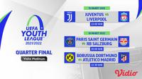 Link Live Streaming UEFA Youth League 2021/2022 di Vidio Babak Perempat Final Pekan Ini. (Sumber : dok. vidio.com)