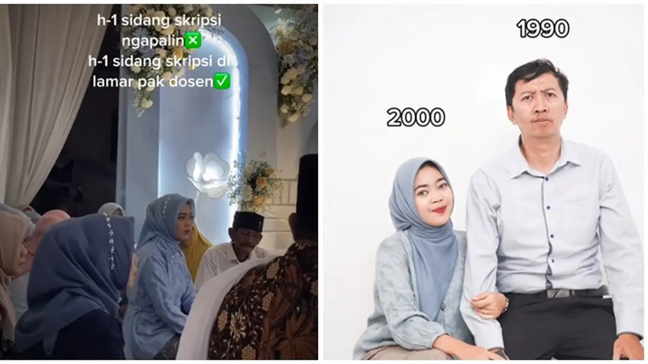 Kisah Viral Wanita Dilamar Dosen Sehari Sebelum Sidang, Terpaut Usia 10 Tahun