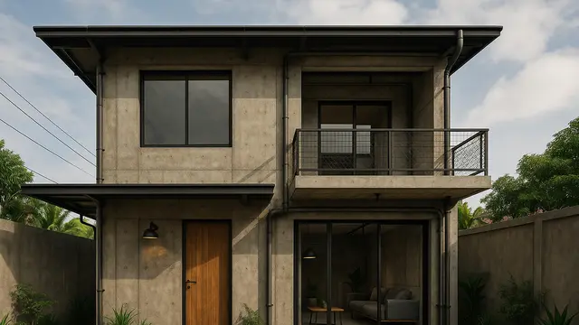 Desain Rumah 2 Lantai Minimalis Modern Elegan/ChatGPT