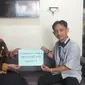 Pegiat Cek Fakta Liputan6.com, Hermanto bersama dengan Ketua Bawaslu Kota Magelang, Endang Sri Rahayu Andayaningsing, SE. (istimewa)