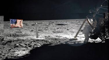 20-7-1969: Momen Perdana Manusia Injakkan Kaki di Bulan