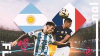 Piala Dunia - Argentina Vs Prancis - Lisandro Martinez Vs Raphael Varane (Bola.com/Adreanus Titus)