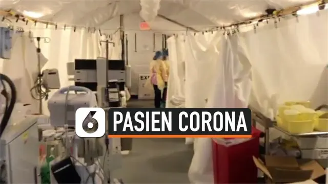 Seorang dokter di New York Amerika Serikat merekam suasana ruang gawat darurat di salah satu rumah sakit tempat pasien corona dirawat. Hampir semua pasien dalam keadaan parah dipasang alat bantu pernafasan.