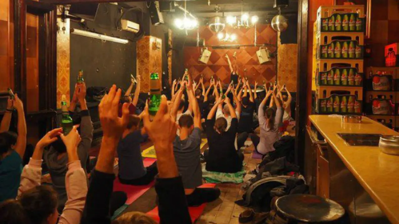 Bir Yoga, Teknik Yoga Sambil Minum Bir