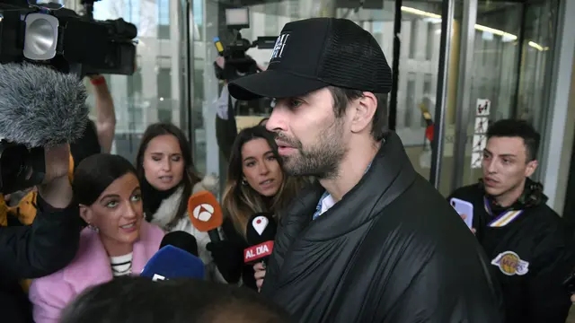 Ekspresi Gerard Pique Usai Jalani Sidang Kesepakatan Hak Asuh Anak dengan Shakira