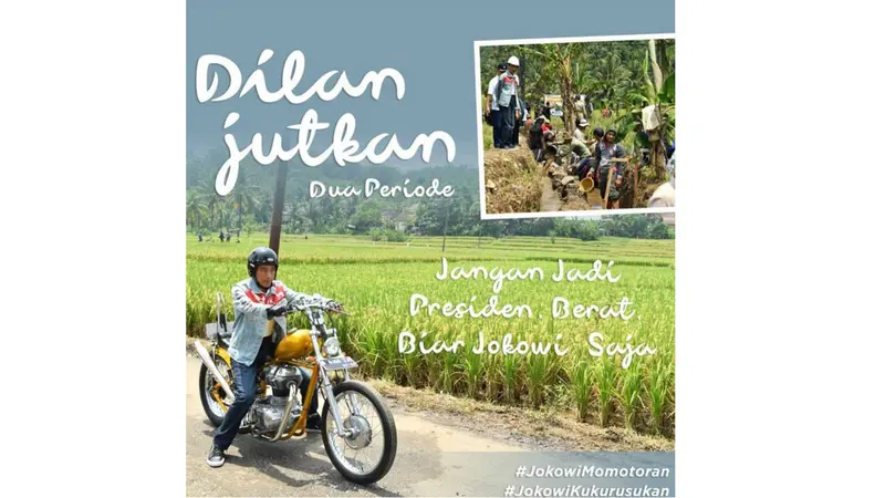 Meme Jokowi jadi Dilan