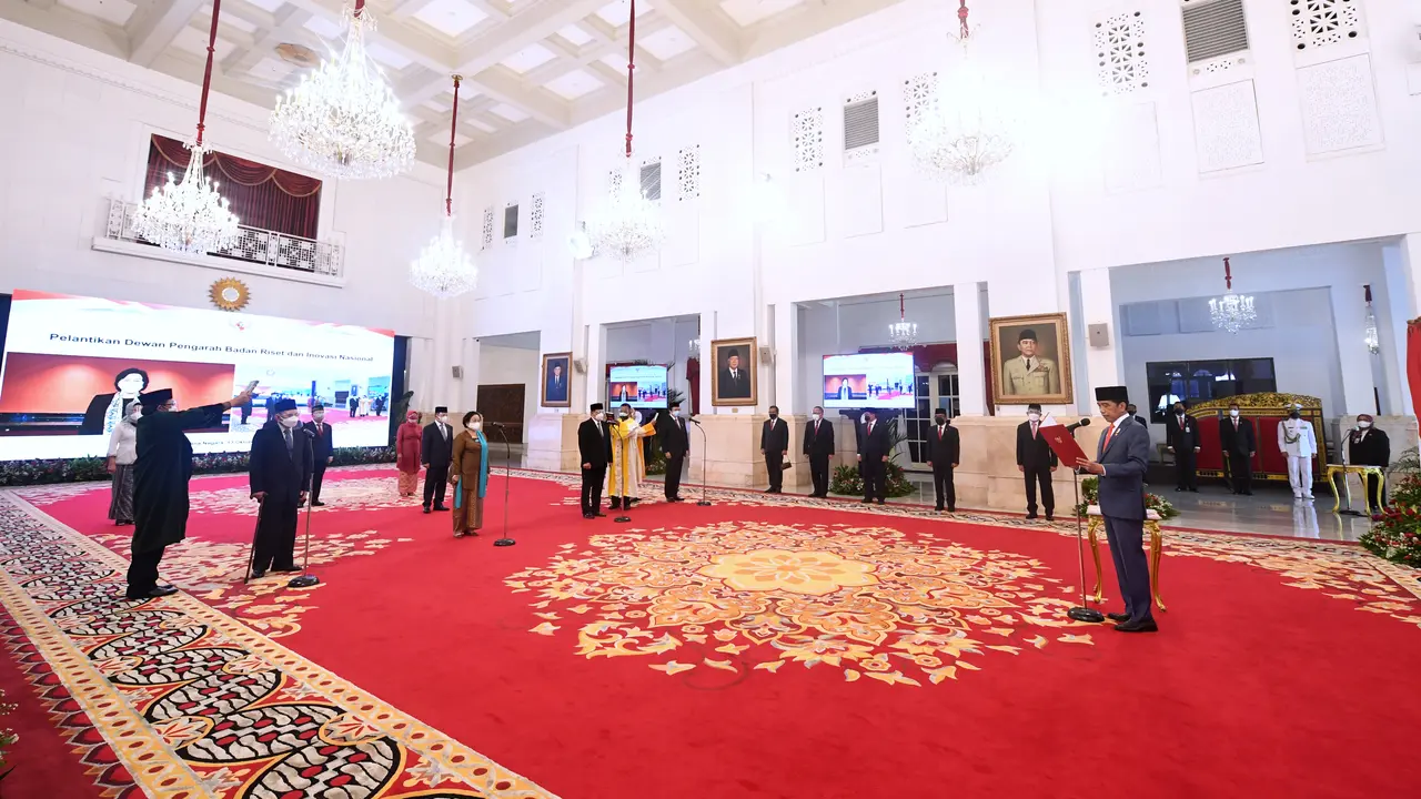 Jokowi Lantik Megawati Jadi Ketua Dewan Pengarah BRIN