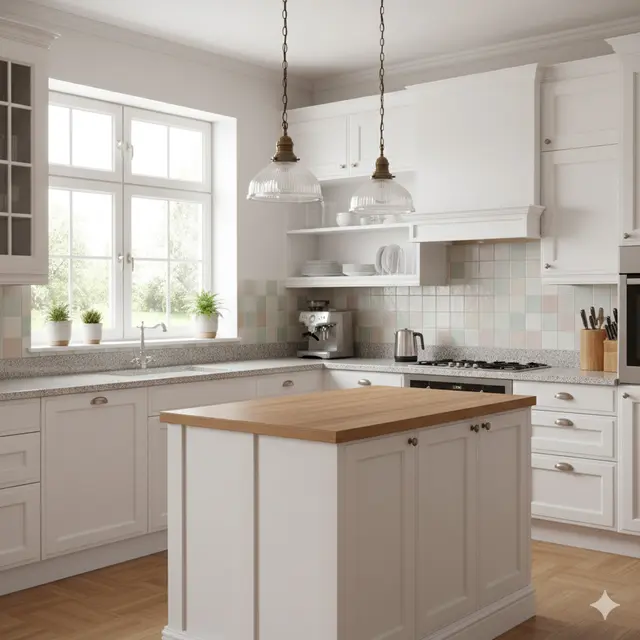 Inspirasi Dapur Klasik Sederhana untuk Keluarga Muda. Gemini