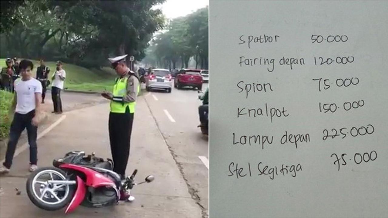 Catatan Polisi Buatan Warganet untuk Pria yang Ngamuk Saat Ditilang