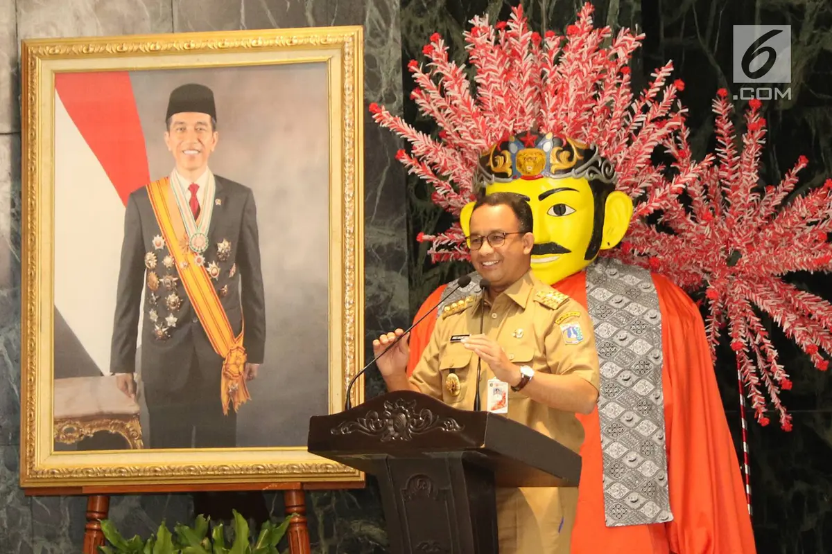 Anies Sampaikan Pemaparan di Hadapan Lurah dan Camat se-DKI Jakarta