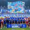 Persib Bandung sukses merengkuh gelar juara BRI Super League 2025/2026. Kepastian itu diraih setelah Maung Bandung bermain imbang tanpa gol kontra Persijap Jepara pada pekan ke-34. Bertanding di Stadion Gelora Bandung Lautan Api (GBLA), Bandung, Sabtu (23/5/2026) sore WIB. (Bola.com/Bagaskara Lazuardi)