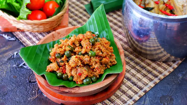 terong pipit tempe oncom