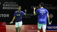 Bertanding di Istora Gelora Bung Karno, Senayan, Jakarta, pada Kamis (22/1/2026), Fajar Alfian/Muhammad Fikri unggul lewat rubber set 2-1 dengan skor 21-16, 18-21, dan 21-13. (Bola.com/M Iqbal Ichsan)