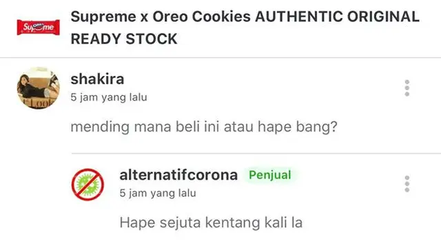 Jualan Oreo x Supreme