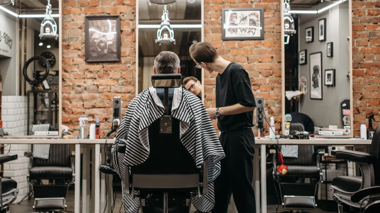 Ilustrasi barbershop