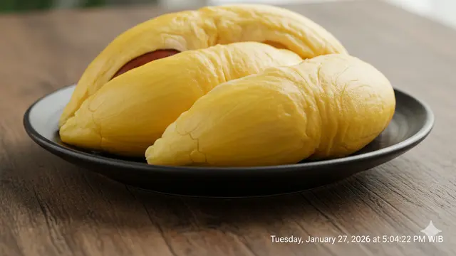 Berbagai Jenis Durian Berdaging Tebal. AI