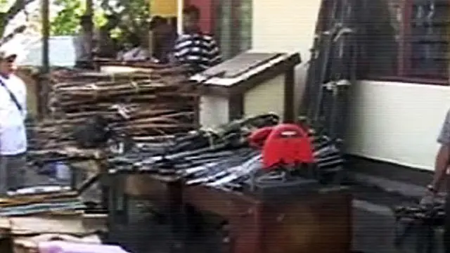 Polisi Razia Senjata Tajam