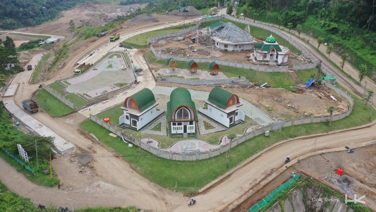 Proyek Bendungan Meninting paket I yangdibangun PT Hutama Karya (Persero)  berlokasi di Kabupaten Lombok Barat, Nusa Tenggara Barat (NTB).  (Dok HK)
