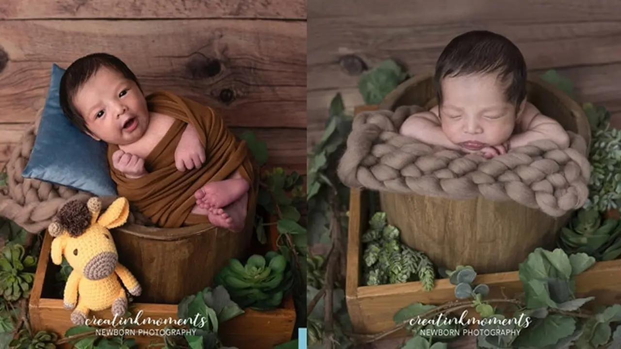 6 Potret Baby Born Xavier Anak Ricky Perdana, Lucu dan Menggemaskan