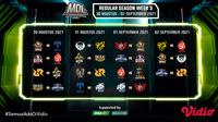 Jadwal dan Live Streaming MDL Indonesia Season 4 Pekan Ketiga di Vidio, 30 Agustus Hingga 2 September 2021. (Sumber : dok. vidio.com)