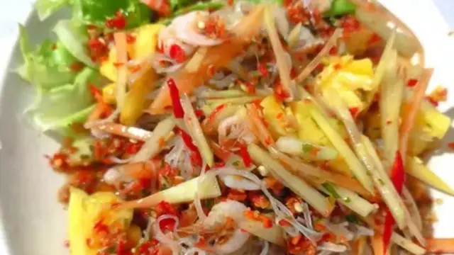 Resep som tam seafood. (dok. Cookpad  @dapurA4)