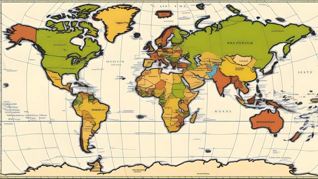 Ilustrasi peta dunia. (Foto by AI)