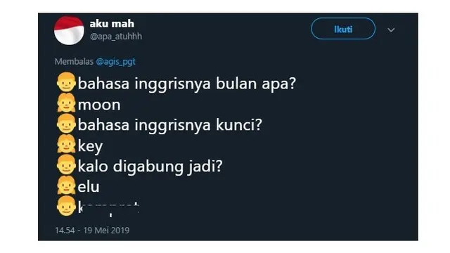 Plesetan Netizen Soal Gabungan Kata Bahasa Inggris ini Bikin Tepok Jidat