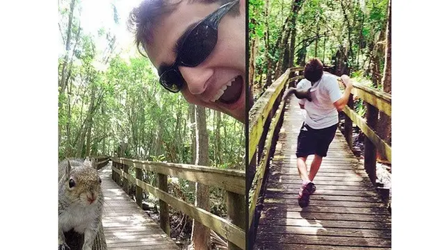 6 Momen Apes saat Selfie dengan Binatang Ini Bikin Ngelus Dada