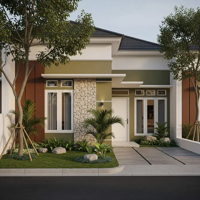 Kombinasi Warna Cat Rumah Minimalis yang Cocok dengan Batu Alam