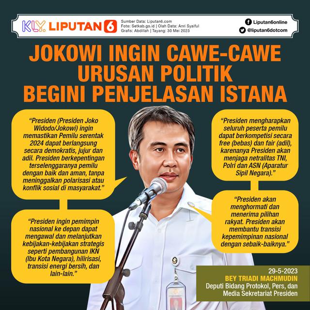 Infografis Jokowi Ingin Cawe-Cawe Urusan Politik, Begini Penjelasan Istana. (Liputan6.com/Abdillah)