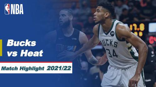 VIDEO: Highlights NBA, Milwaukee Bucks Menang Tipis atas Miami Heat 120-119
