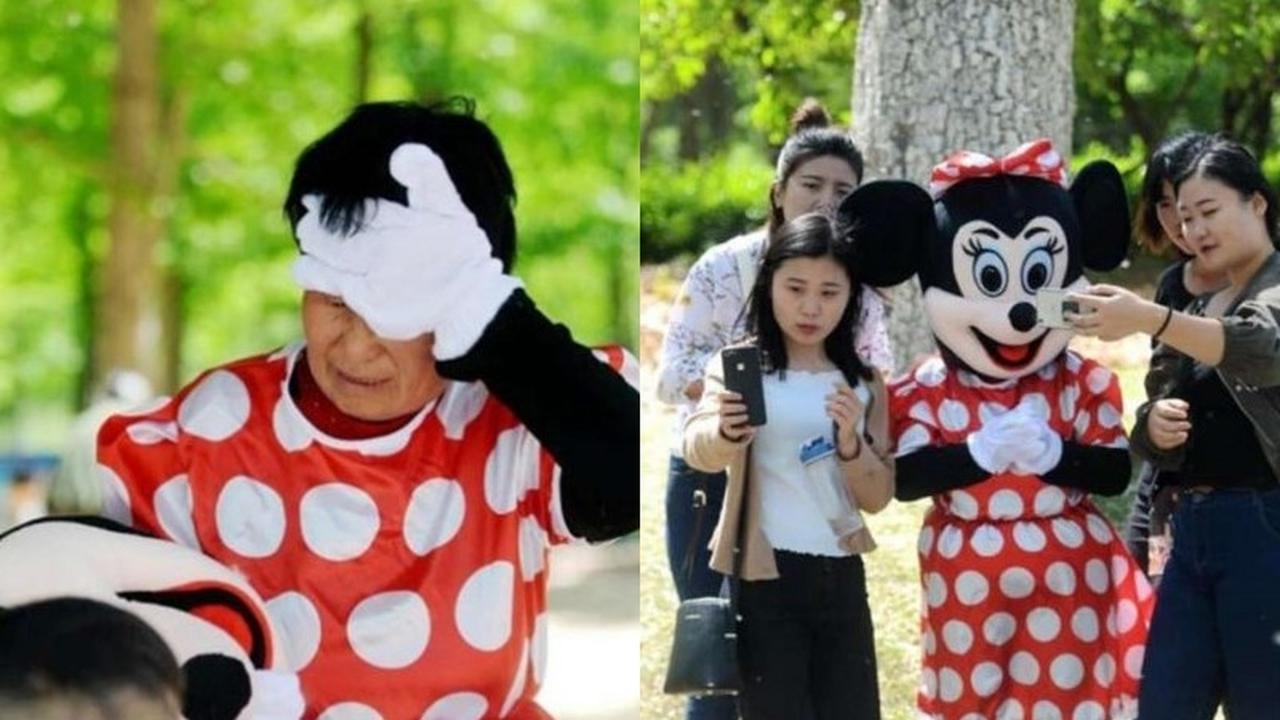 Suami dan Anak Sakit, Nenek Malang Terpaksa Jadi Badut Cari Uang