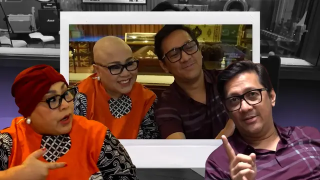 Penampilan terbaru nunung yang berkepala plontos, tetap cantik.