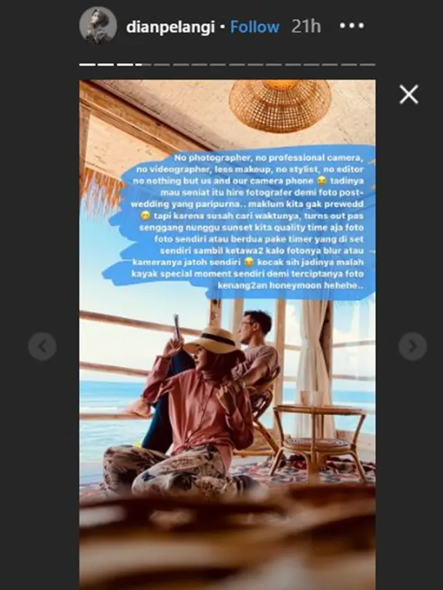 7 Momen Dian Pelangi dan Suami Bulan Madu di Bali, Romantis