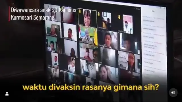 Ganjar pranowo diwawancara anak SD