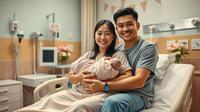 mimpi istri melahirkan anak perempuan ©Ilustrasi dibuat AI