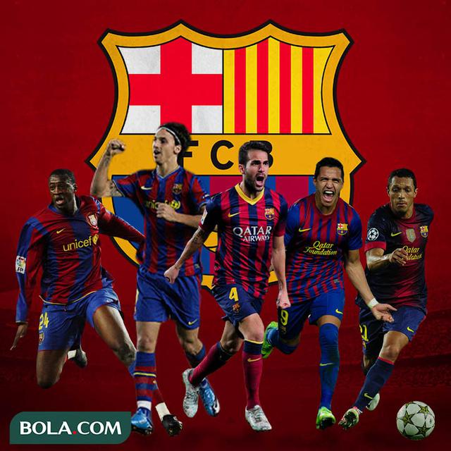 Barcelona - Yaya Toure, Zlatan Ibrahimovic, Cesc Fabregas, Alexis Sanchez, Thiago
