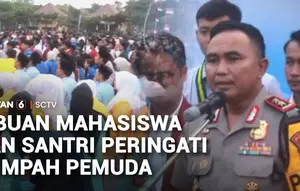 Hari Sumpah Pemuda, Pemuda dan Santri Deklarasi Jogo Omah di Mapolda Jatim