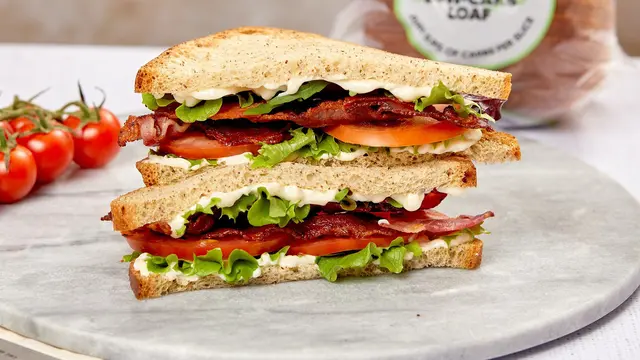 Ilustrasi makanan sandwich