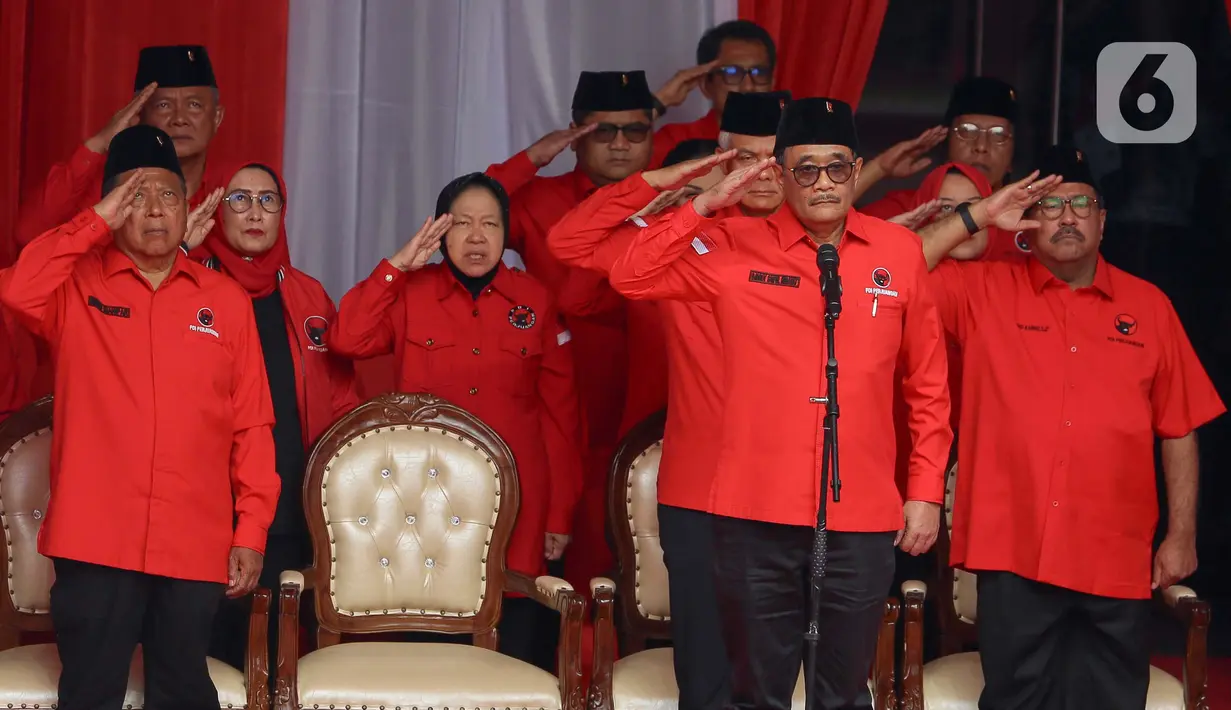 Selain memperingati Hari Lahir Pancasila, upacara tersebut juga menjadi bagian rangkaian peringatan "Bulan Bung Karno".(LIputan6.com/Herman Zakharia)