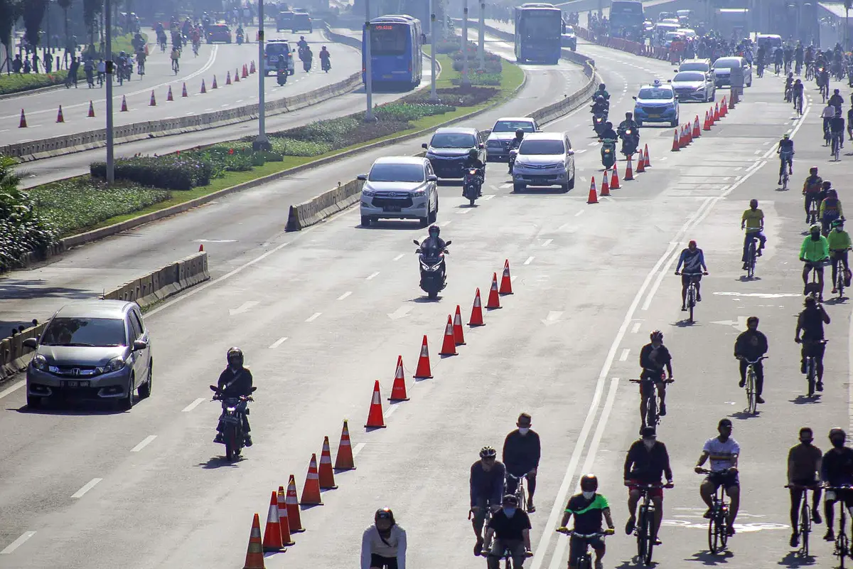 FOTO: Pemprov DKI Jakarta Siapkan 30 Kawasan Khusus Pesepeda