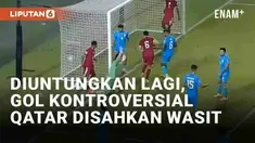 Laga timnas Qatar kembali menuai sorotan media sosial. Kali ini timnas India menjadi korban yang dirugikan dalam laga terakhir Ronde 2 Kualifikasi Piala Dunia 2026 Zona Asia. Sebuah gol kontroversial di menit 73 dari Qatar disahkan oleh wasit asal Ko...