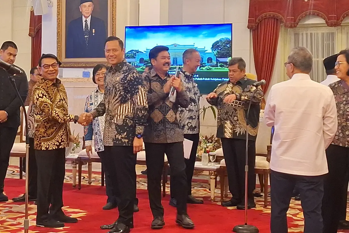 Kepala Staf Kepresidenan Moeldoko dan Ketua Umum Partai Demokrat sekaligus Menteri Agraria dan Tata Ruang/Badan Pertahanan Nasional (ATR/BPN), Agus Harimurti Yudhoyono (AHY)