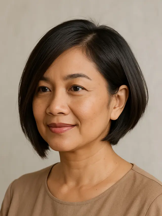 inspirasi model bob pendek yang cocok bagi ibu-ibu