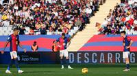Kekalahan ini menjadi pukulan bagi Barcelona yang baru saja merayakan ulang tahun ke-125 klub. Hasil ini juga membuat Blaugrana tanpa kemenangan dalam tiga pertandingan terakhir di La Liga. (AP Photo/Joan Monfort)