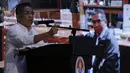 Calon ketua umum PSSI, Benny Erwin, memberikan pemaparan saat diskusi di Wisma Kemenpora, Jakarta, Rabu (30/10/2019). Diskusi tersebut mengangkat tema "Mencari Ketua PSSI Ideal". (Bola.com/M Iqbal Ichsan)