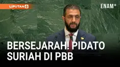 Presiden Suriah, Ahmad al-Sharaa, untuk pertama kalinya dalam hampir 60 tahun menyampaikan pidato di Sidang Majelis Umum Perserikatan Bangsa-Bangsa (PBB).