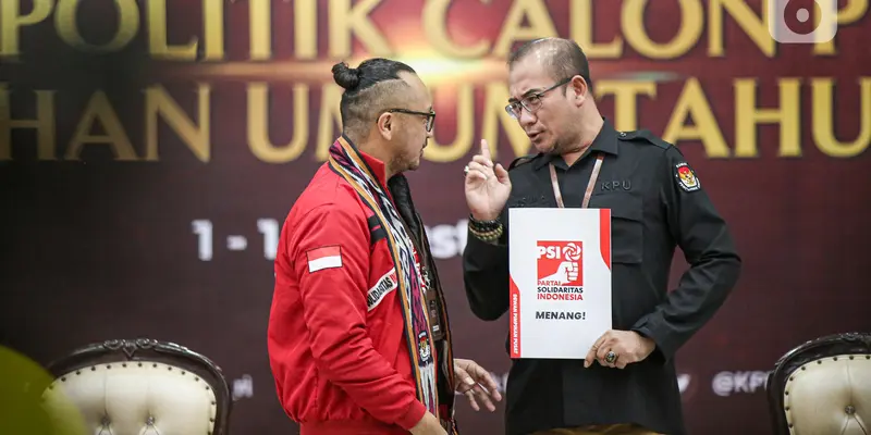 Ketua KPU Terima Pendaftaran PSI Sebagai Partai Politik Calon Peserta Pemilu 2024