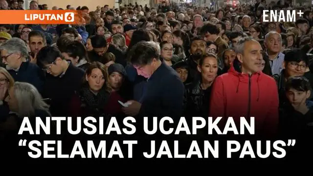 VIDEO: Ribuan Umat Antre Sepanjang Malam untuk Ucapkan Selamat Jalan pada Paus Fransiskus